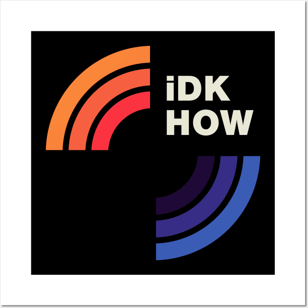 iDKHOW 1981 [DARK] Wall Art by Iguana Tees